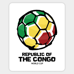 Republic of the Congo Football Country Flag Magnet